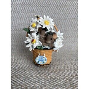 Charming Tails Longaberger Figurine All Things Grow With Love Daisies 98/570